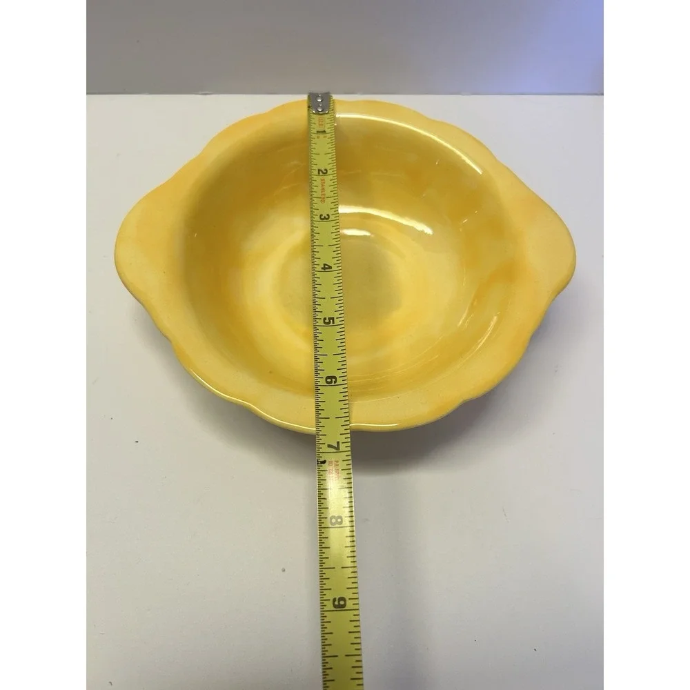 Vintage Pitcher Wash Basin Matching Bowl Set Yellow And Hand Panted Candlesticks
